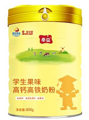 秦益學(xué)生果味高鈣高鐵奶粉